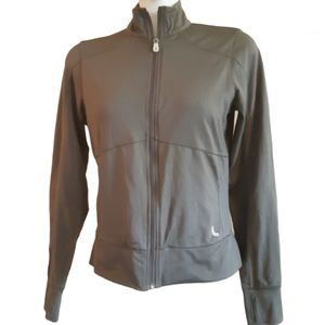 Lole | activewear zip up top with flower detail